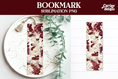 Flowers Bookmark, Printable Bookmark Sublimation Carla C Designs 