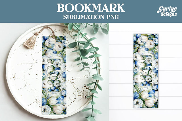 Flowers Bookmark, Printable Bookmark Sublimation Carla C Designs 