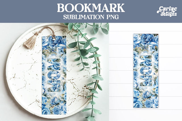 Flowers Bookmark, Printable Bookmark Sublimation Carla C Designs 