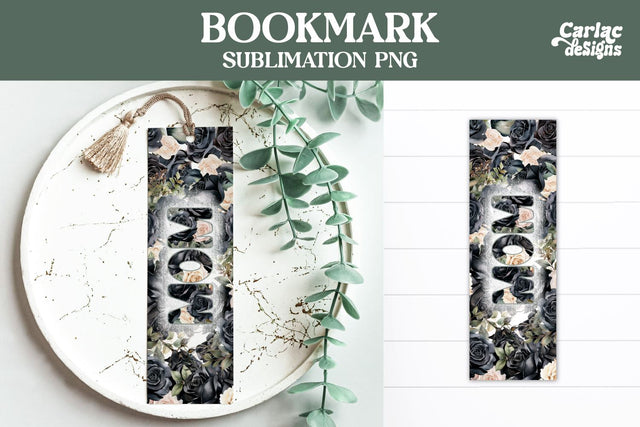 Flowers Bookmark, Printable Bookmark Sublimation Carla C Designs 