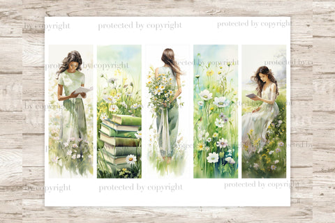 Flowers Bookmarks | Meadow Printable SVG GlamArtZhanna 