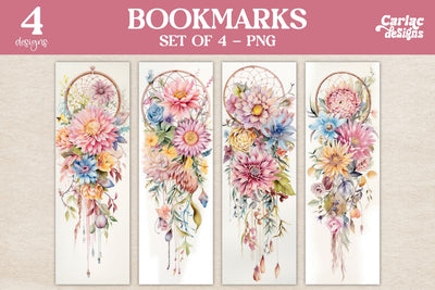 Flowers Bookmarks Sublimation Carla C Designs 