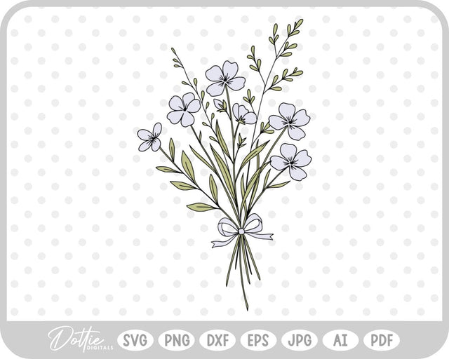 Flowers Bouquet SVG DottieDigitals 