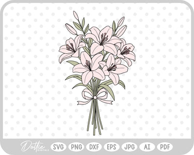 Flowers Bouquet SVG DottieDigitals 