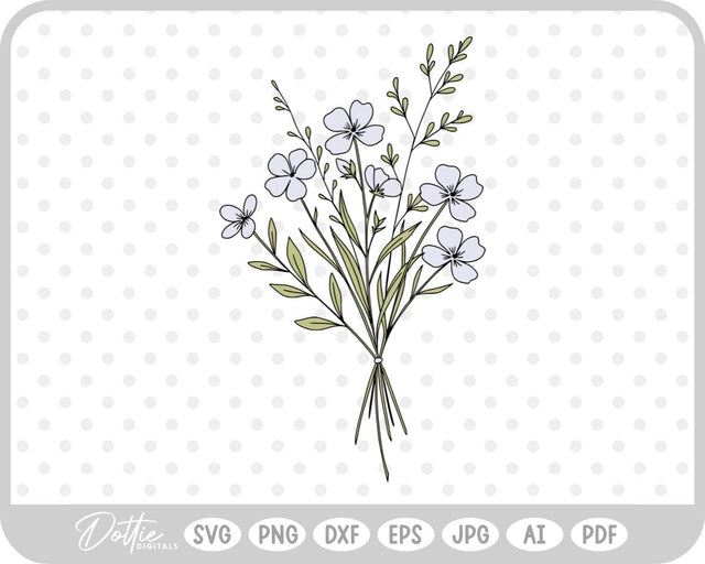 Flowers Bouquet SVG DottieDigitals 