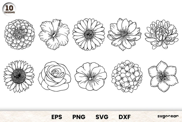 Flowers Buds SVG Bundle SVG SvgOcean 