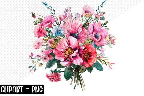 Flowers Clipart Clipart png Bundle SVG CraftingStudio 