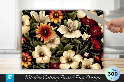 Flowers Cutting Board Cutting Board Sublimation Regulrcrative 