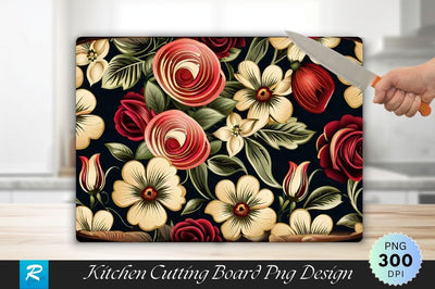 Flowers Cutting Board Cutting Board Sublimation Regulrcrative 