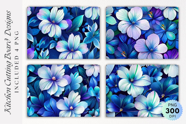 Flowers Cutting Board PNG Design Sublimation Regulrcrative 