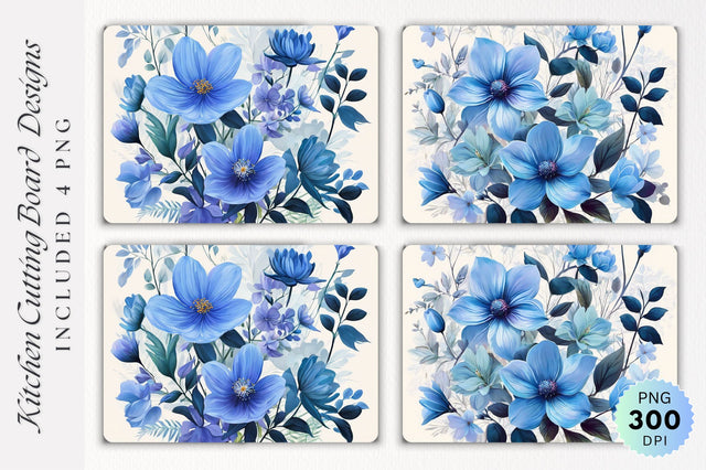 Flowers Cutting Board PNG Design Sublimation Regulrcrative 