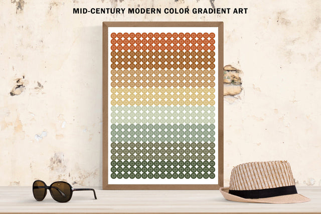 Flowers In Circles Pattern Color Gradient Sublimation Karma Genie Graphics 