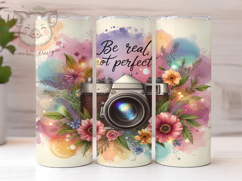 Flowers Inspiration 20oz Tumbler Png, Straight & Tapered Tumbler Png, Be Real Rainbow Gredient Tumbler Png, Digital Download PNG Sublimation Lara' s Designs 