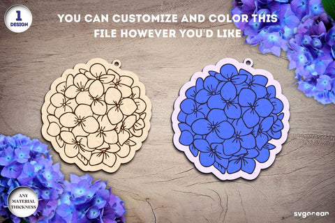 Flowers Keychains Laser Cut Bundle SVG SvgOcean 