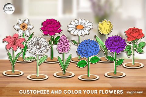 Flowers Laser Cut Bundle SVG SvgOcean 