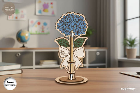 Flowers Pen Holder Laser Cut Bundle SVG SvgOcean 