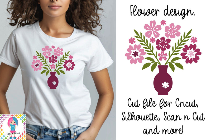 Flowers svg design. SVG Digital Gems 