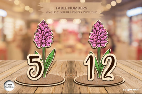 Flowers Table Numbers Bundle SVG SvgOcean 