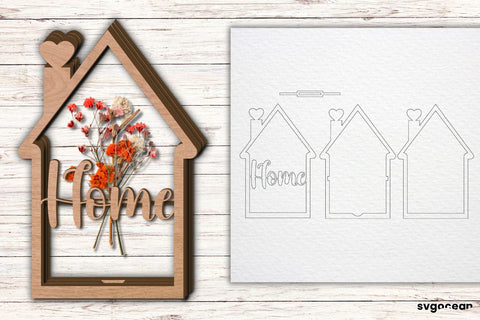 Flowers Vase Laser Cut Home Decoration SVG SvgOcean 