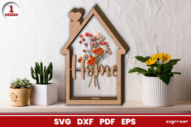 Flowers Vase Laser Cut Home Decoration SVG SvgOcean 