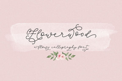 Flowerwood Script Font Beck McCormick 