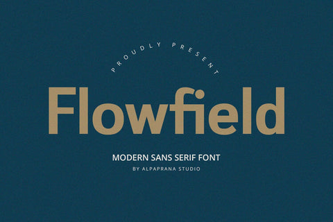 Flowfield - Sans Serif Font Font Alpaprana Studio 