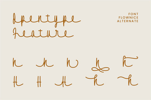 Flownice Font ahweproject 