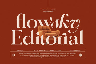 Flowsky Editorial Font Zeenesia Std 