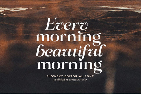 Flowsky Editorial Font Zeenesia Std 