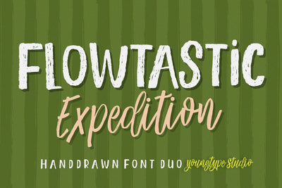 Flowtastic Expedition - Font duo Font Youngtype 