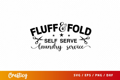Fluff & fold self serve laundry service SVG Design SVG Designangry 