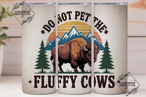 Fluffy Cows Tumbler Design Sublimation sassyprint 