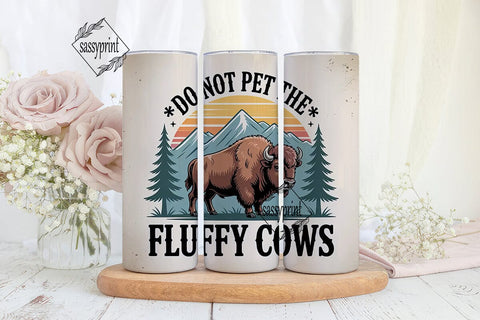 Fluffy Cows Tumbler Design Sublimation sassyprint 