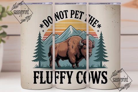 Fluffy Cows Tumbler Design Sublimation sassyprint 