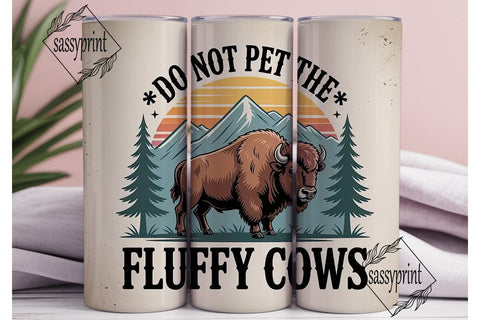 Fluffy Cows Tumbler Design Sublimation sassyprint 