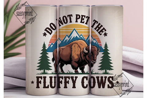 Fluffy Cows Tumbler Design Sublimation sassyprint 
