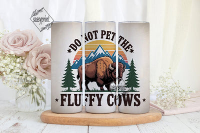 Fluffy Cows Tumbler Design Sublimation sassyprint 