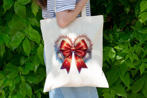 Fluffy Red Christmas Bow SVG CraftySVGStudio 