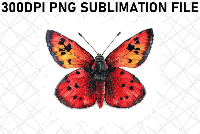 Fluttering Butterfly PNG Art Sublimation afrosvg 
