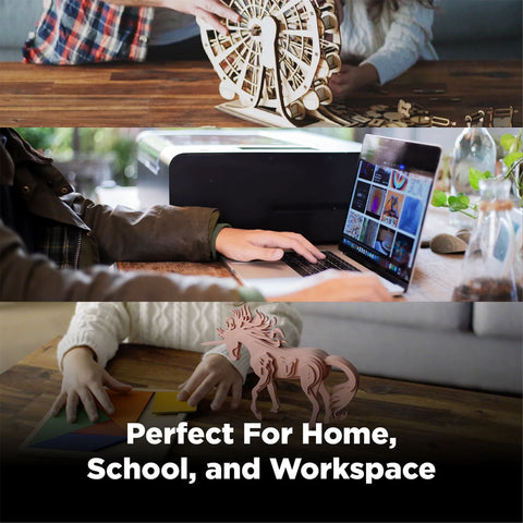 FLUX Beamo 30W C02 Laser Cutter & Engraver with Beam Air Filter & Rotary Tool Physical Swing Design 