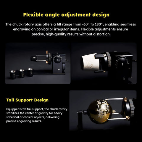 FLUX Beamo 4-in-1 Rotary Attachment Physical Swing Design 