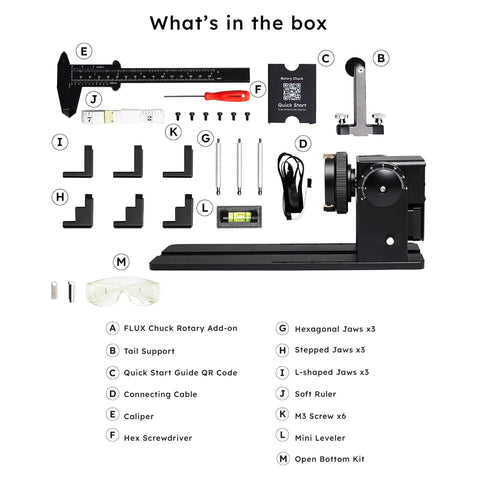 FLUX Beamo 4-in-1 Rotary Attachment Physical Swing Design 