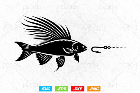 Fly Fishing Brook Svg Png, Fathers Day Svg, Fish Lover Gifts, Fishing Hook Svg, Bass Fish Svg, Svg Files For Cricut SVG DesignDestine 