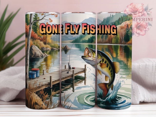 Fly Fishing Nature Tumbler Wrap Gift, Camping Angler, Outdoor Adventure, Nature Fishing, Sublimation Template, 20oz Tumbler Wrap, Wilderness Design Sublimation Li Zamperini 