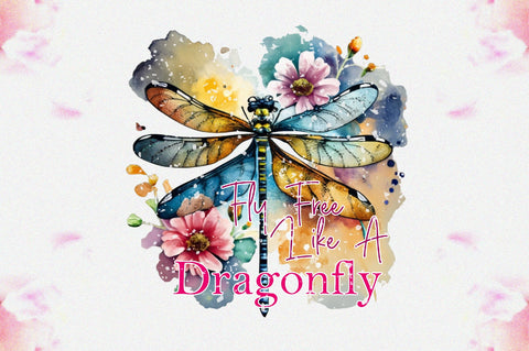 Fly Free Like A Dragonfly Sublimation Sublimation Jagonath Roy 