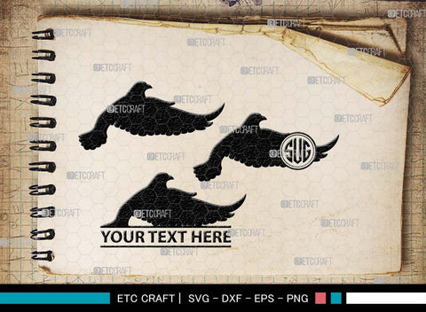 Flying Dove Monogram, Flying Dove Silhouette, Flying Dove SVG, Dove Svg, Pigeon Svg, Peace Sign Svg, Bird Svg, SB00562 SVG ETC Craft 