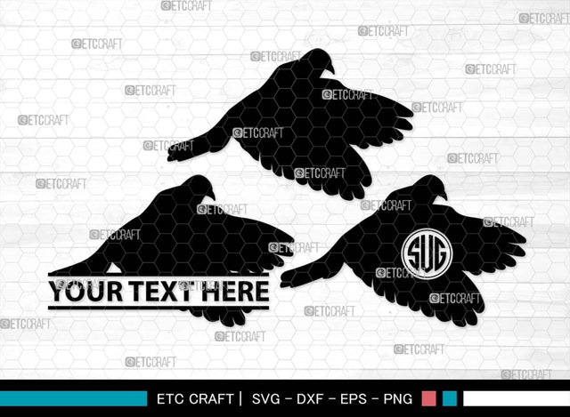 Flying Dove Monogram, Flying Dove Silhouette, Flying Dove SVG, Dove Svg, Pigeon Svg, Peace Sign Svg, Bird Svg, SB00562 SVG ETC Craft 