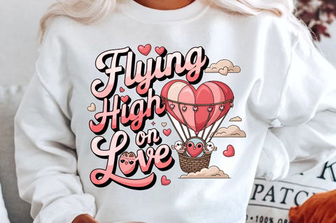 Flying high on love Sublimation Design Sublimation Regulrcrative 
