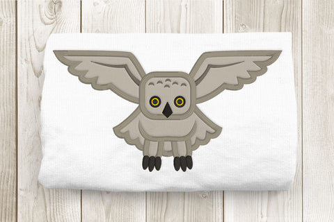 Flying Owl Applique Embroidery Embroidery/Applique DESIGNS Designed by Geeks 