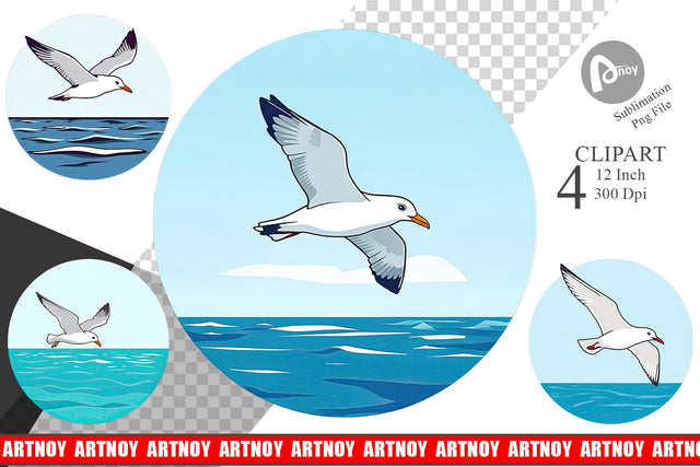 Seagull Flying Over Water Vol 2 (1).jpg